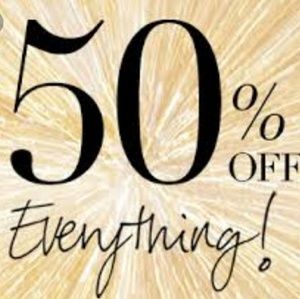 Everything 50% off